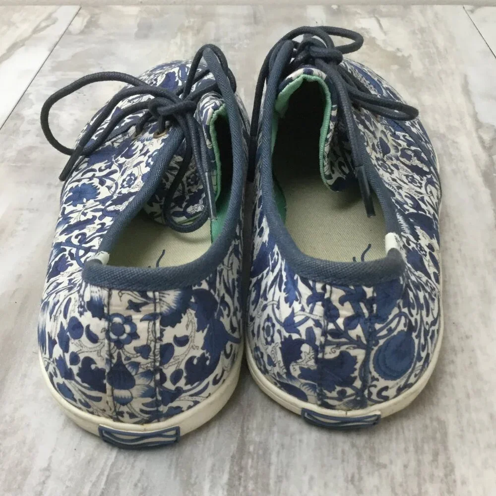 Soludos Blue Paisley Sneakers 8